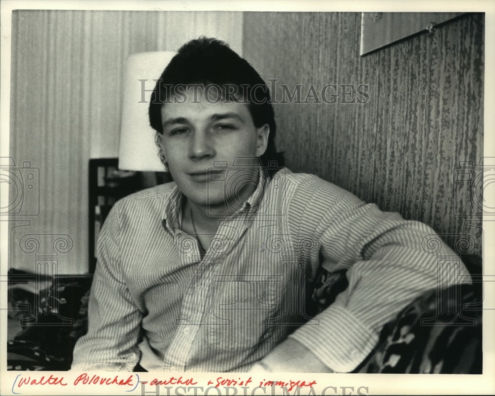 1988 Press Photo Immigrant author Walter Polovchak - mjt12566- Historic Images