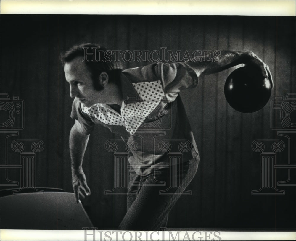 1973 Press Photo Wisconsin bowler, Mike O&#39; Hagan - mjt12707- Historic Images