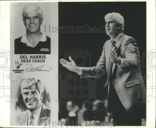 1989 Press Photo Milwaukee Bucks' Head Coach Del Harris - mjt13067- Historic Images