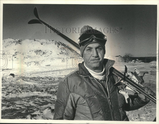 1985 Press Photo John Kaishian to open Milwaukee county's 1st private ski hill.- Historic Images