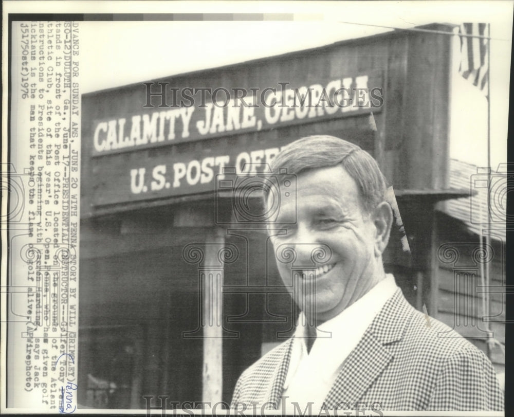 1976 Press Photo Golfer Tony Penna at Atlanta Athletic Club site of U.S.Open- Historic Images