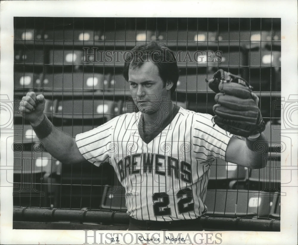 1979 Press Photo Milwaukee Brewers&#39; Charlie Moore - Baseball - mjt13498- Historic Images