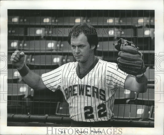 1979 Press Photo Milwaukee Brewers' Charlie Moore - Baseball - mjt13498- Historic Images