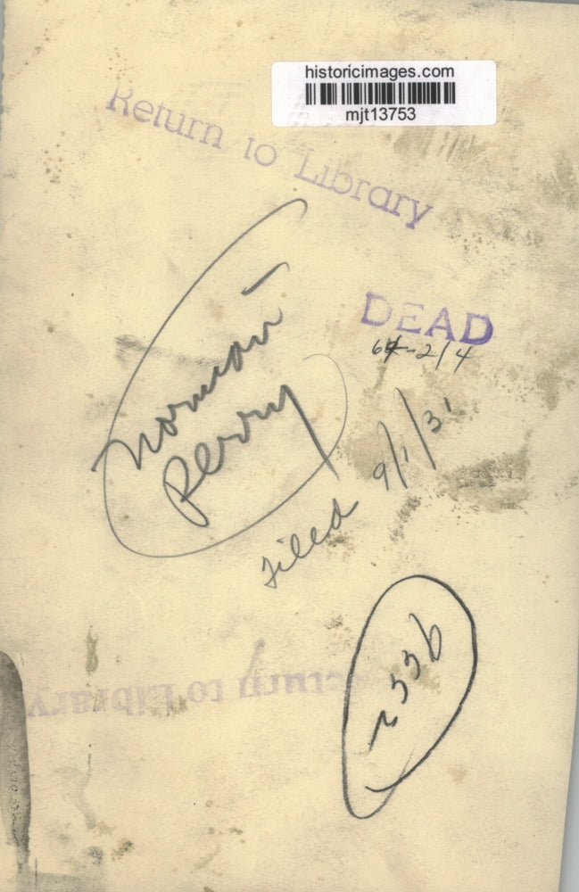 1931 Press Photo Norman Perry - mjt13753