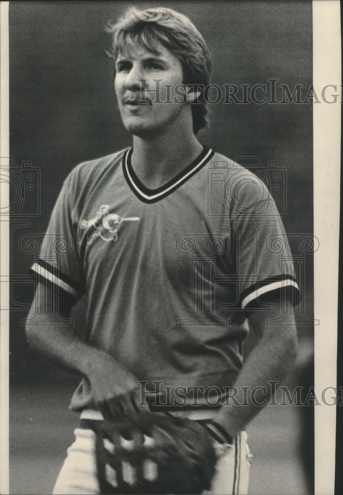 1983 Press Photo Milwaukee baseball player Anthony Peters - mjt13759- Historic Images