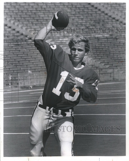 1978 Press Photo University of Wisconsin's John Josten sophomore quarterback- Historic Images