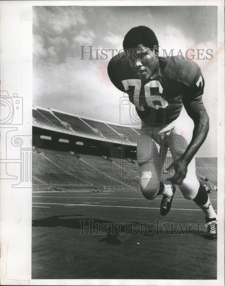 1970 Press Photo U.W. football player Bill Gregory - mjt14175- Historic Images