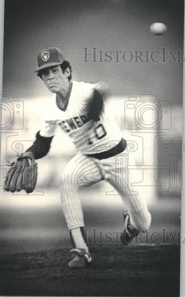 1983 Press Photo Pitcher for the Milwaukee Bucks baseball team, Juan Nieves- Historic Images