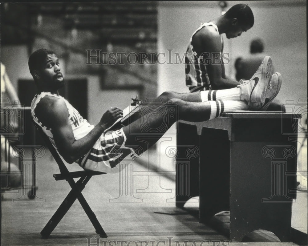 1981 Press Photo Basketball player Claude Gregory of University of Wisconsin- Historic Images