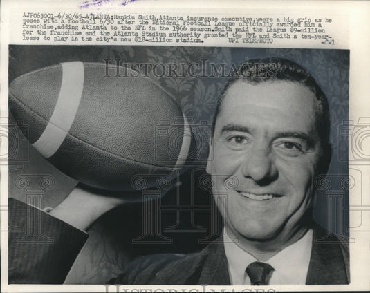 1965 Press Photo National Football League Atlanta franchise owner Rankin Smith- Historic Images