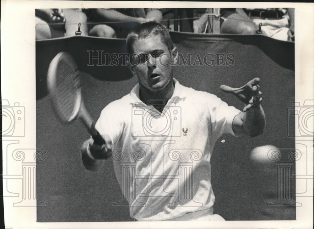 1987 Press Photo Cliff Rickey playing tennis. - mjt14611- Historic Images