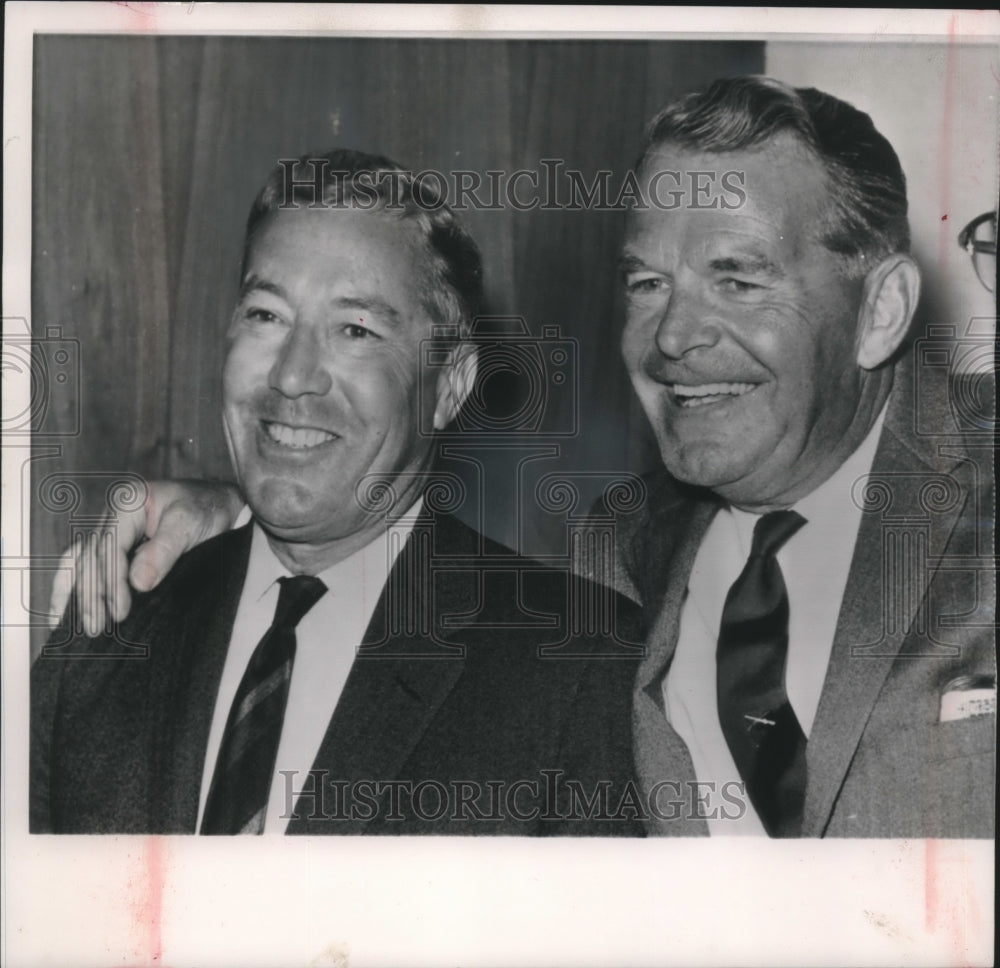 1962 Press Photo President E.R. Quesada named George Selkirk General Manager- Historic Images