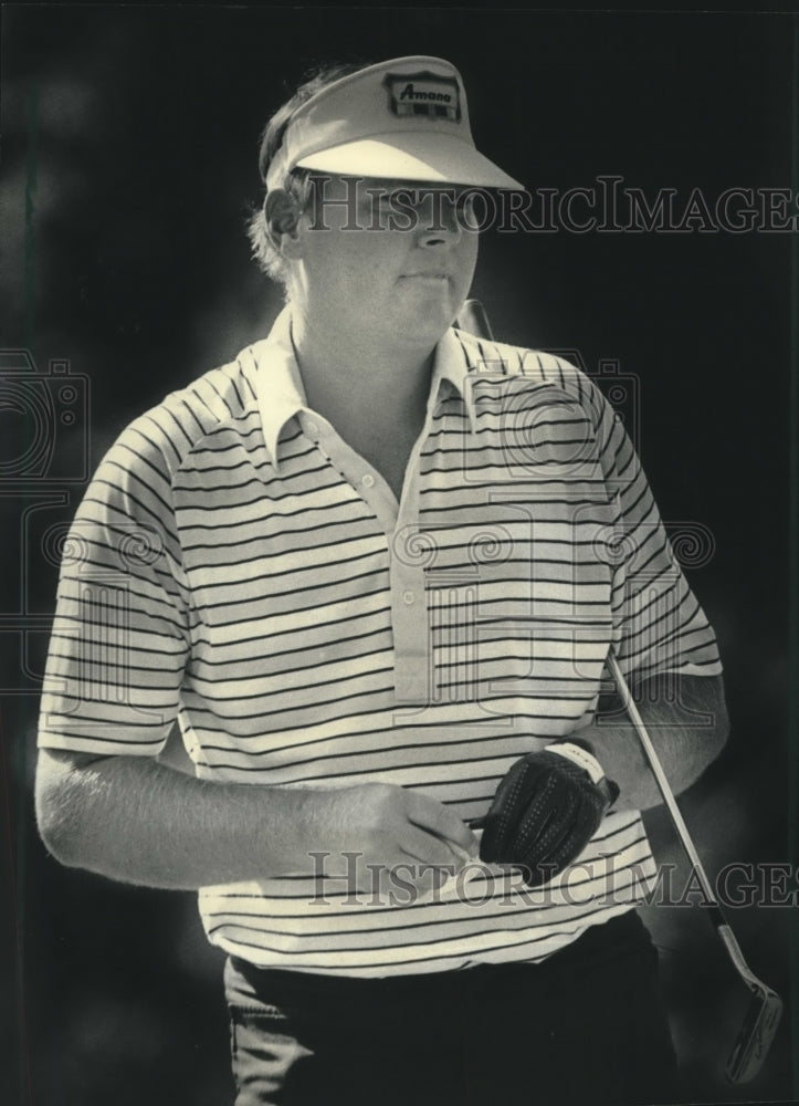 1983 Press Photo Golfer Lon Hinkle at the ninth green of the GMO - mjt14905- Historic Images