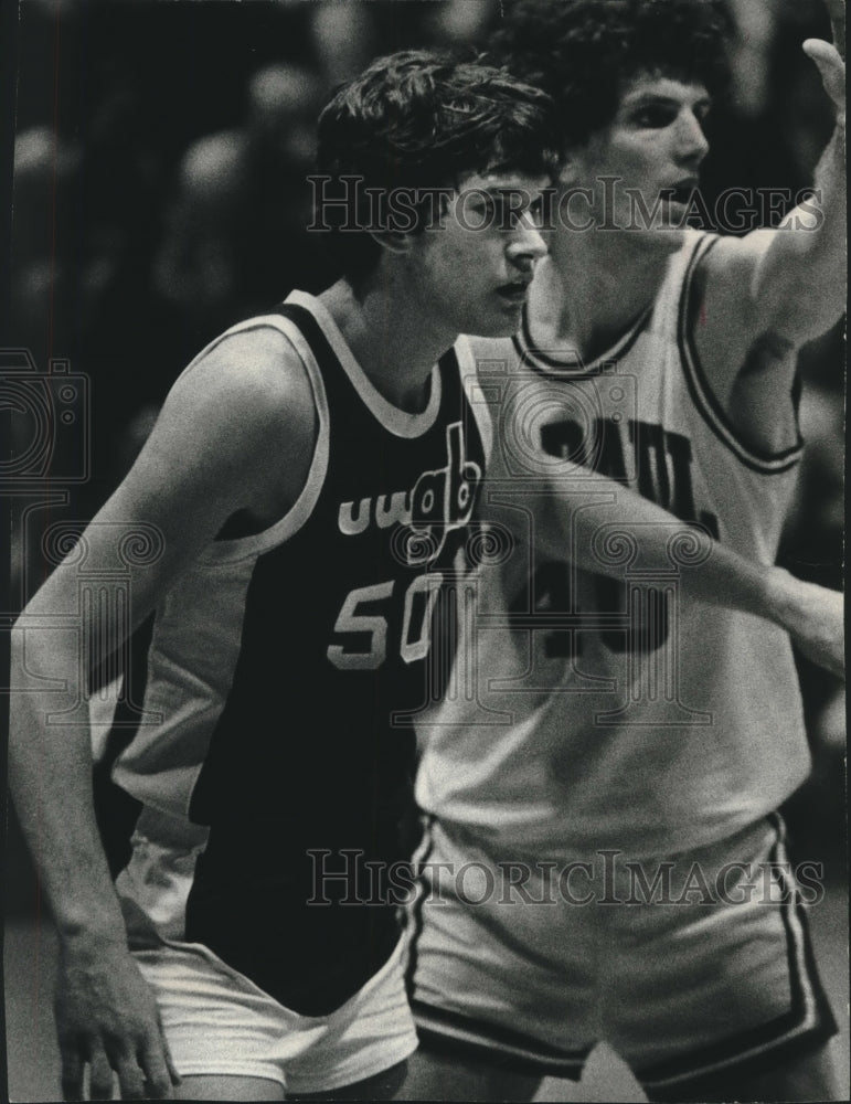 1978 Press Photo Ron Ripley University Wisconsin-Green Bay basketball- Historic Images