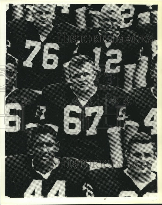 1979 Press Photo Dion Kempthorne, others, University Wisconsin, Rose Bowl Team.- Historic Images