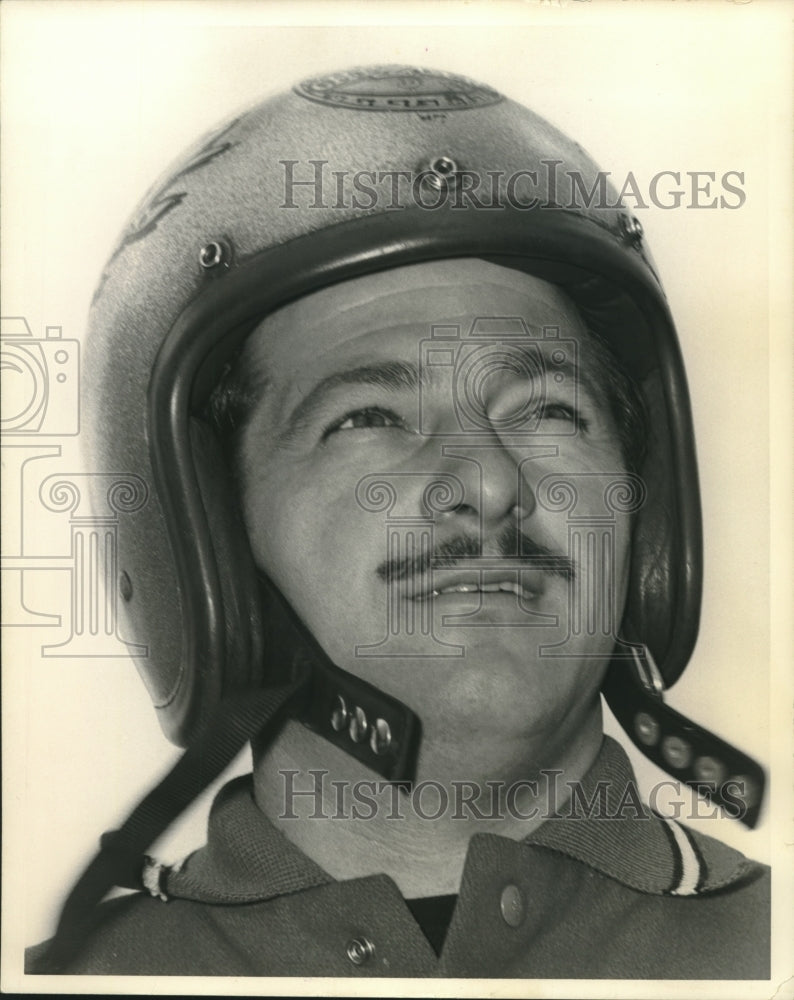 1969 Press Photo Chris Karamesines, race car driver. - mjt15581- Historic Images