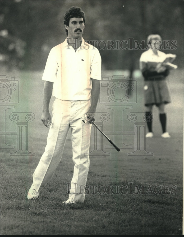 1987 Press Photo Golfer Cory Pavin during the Greater Milwaukee Open - mjt15745- Historic Images