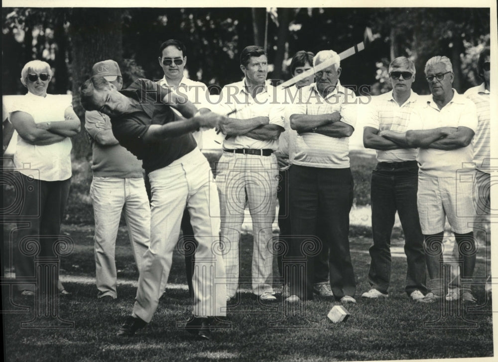 1985 Press Photo Former PGA and GMO Champion Dave Stockton double bogeys- Historic Images