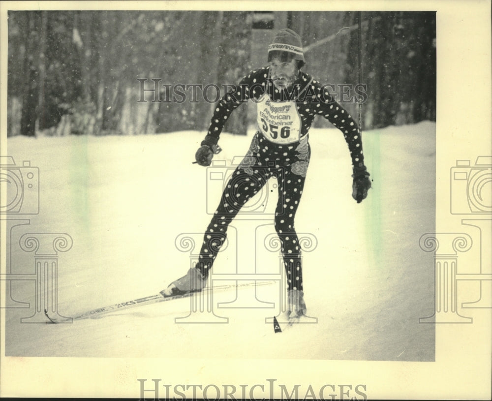 1986 Press Photo Cross country skier on the course at Birkebeiner - mjt16213- Historic Images