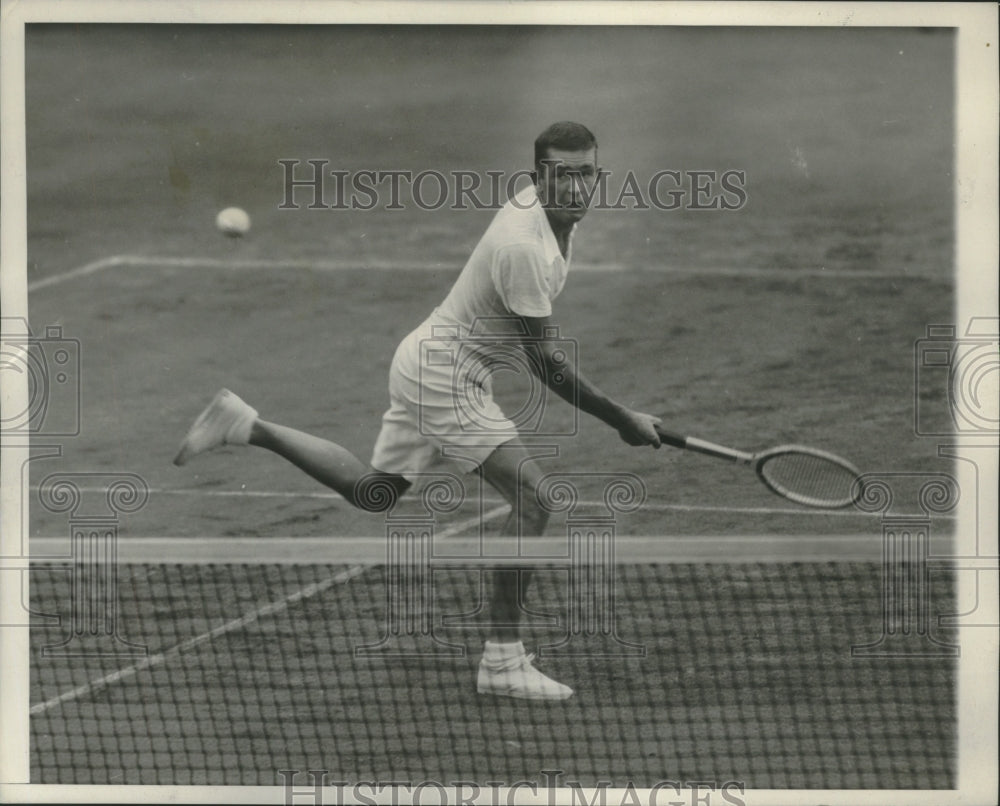 1949 Press Photo Tennis Player William Talbert In National Amateur Championships- Historic Images