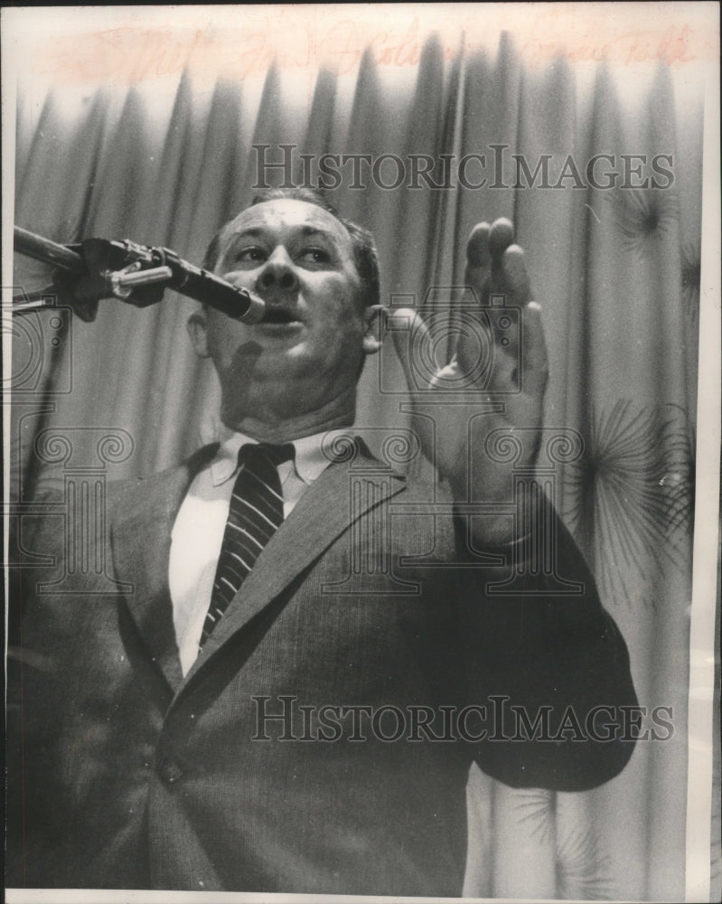 1958 Press Photo Vice-President Birdie Tebbetts of the Braves baseball team- Historic Images