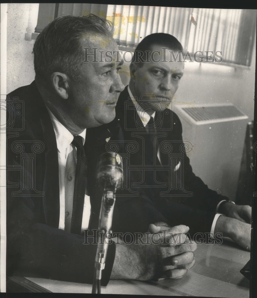 1961 Press Photo New Braves baseball manager Birdie Tebbets &amp; G.M. John McHale- Historic Images