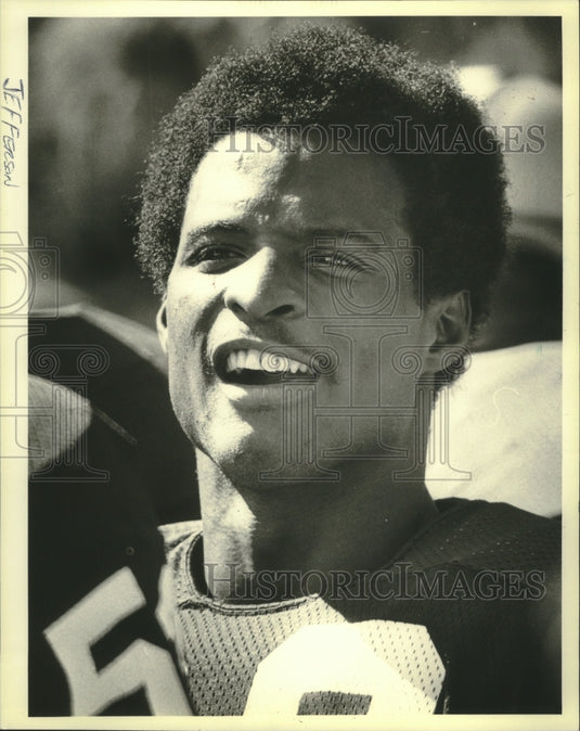 1981 Press Photo Green Bay Packers football wide receiver, John Jefferson- Historic Images