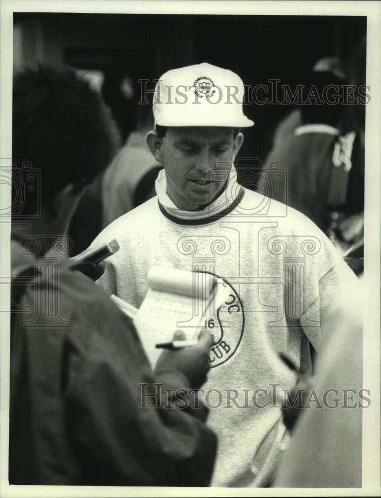 1992 Press Photo Oconomowoc Golf Club's Ed Terasa - mjt17355- Historic Images