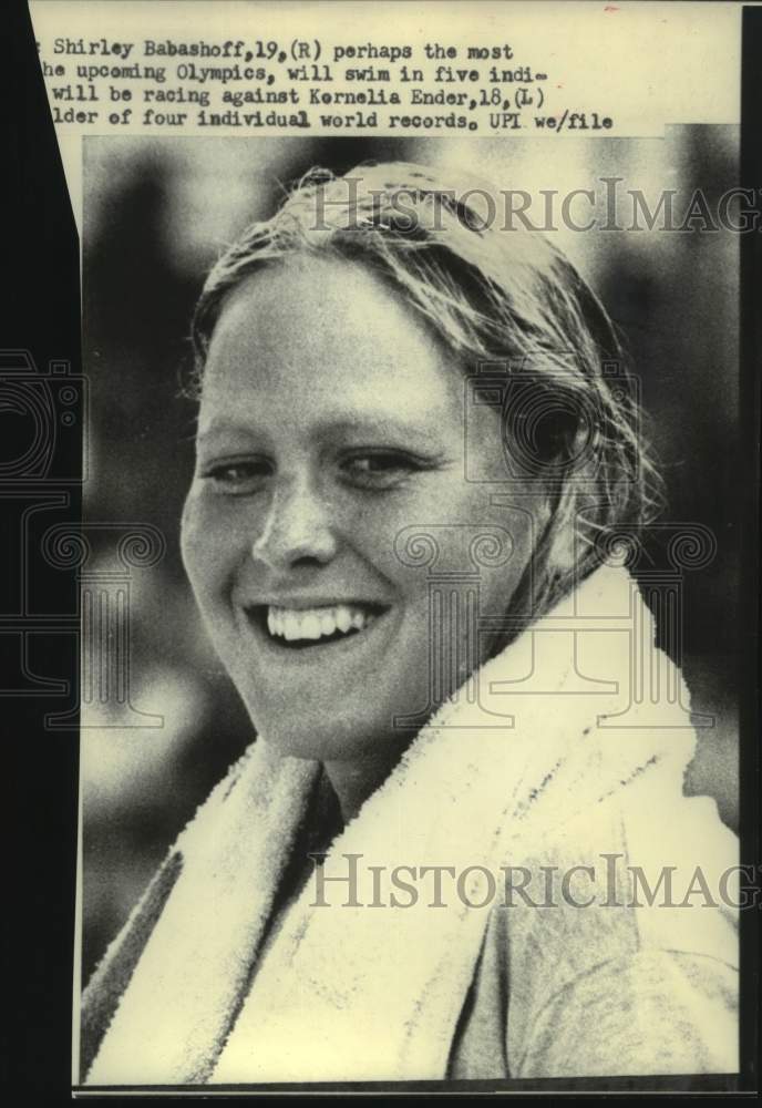 1976 Press Photo Olympic swimmer Shirley Babashoff - mjt17390- Historic Images