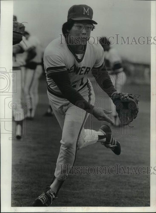 1978 Press Photo Brewers' infielder Lenn Sakata during spring training camp- Historic Images