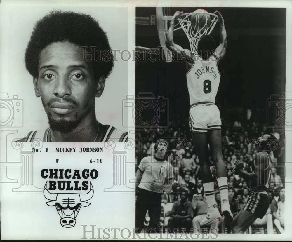 1980 Press Photo Chicago Bulls Basketball Forward Mickey Johnson - mjt18535- Historic Images
