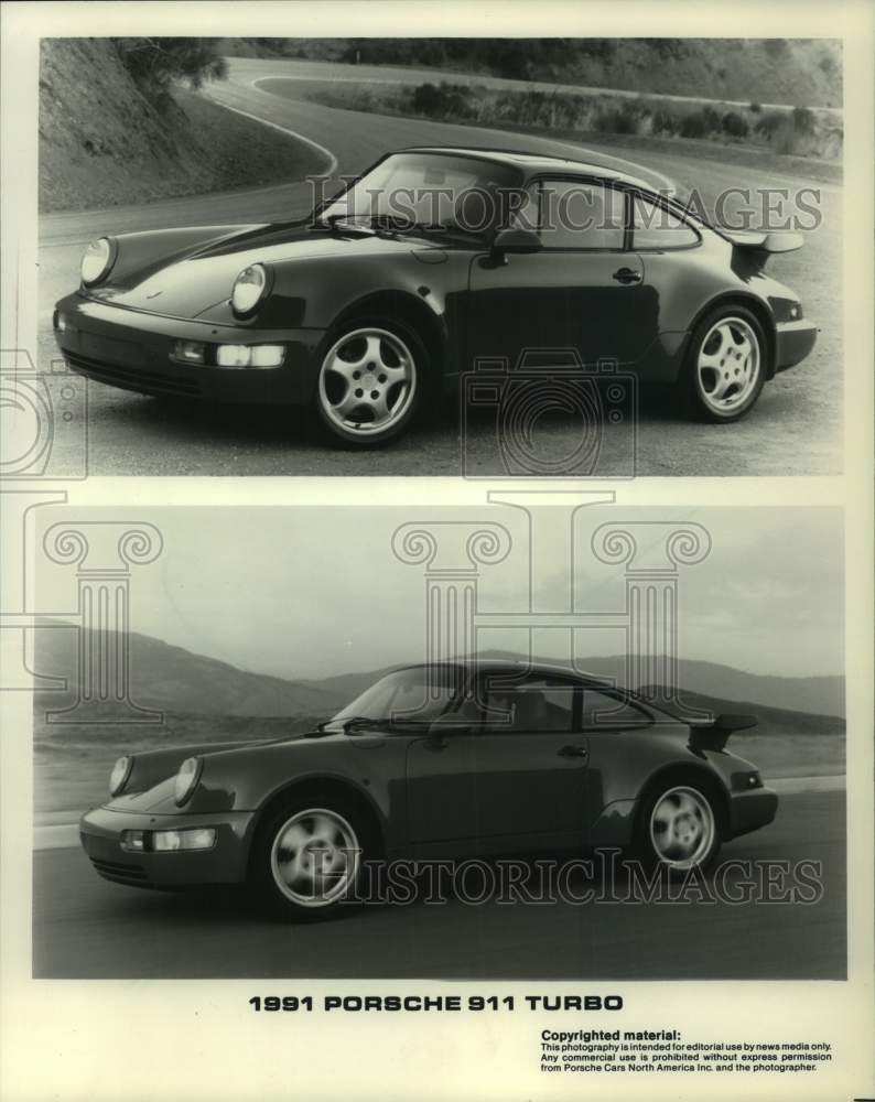 1991 Press Photo Porsche 911 Turbo - mjt18752- Historic Images