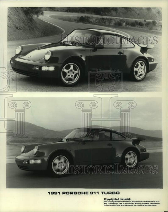 1991 Press Photo Porsche 911 Turbo - mjt18752- Historic Images