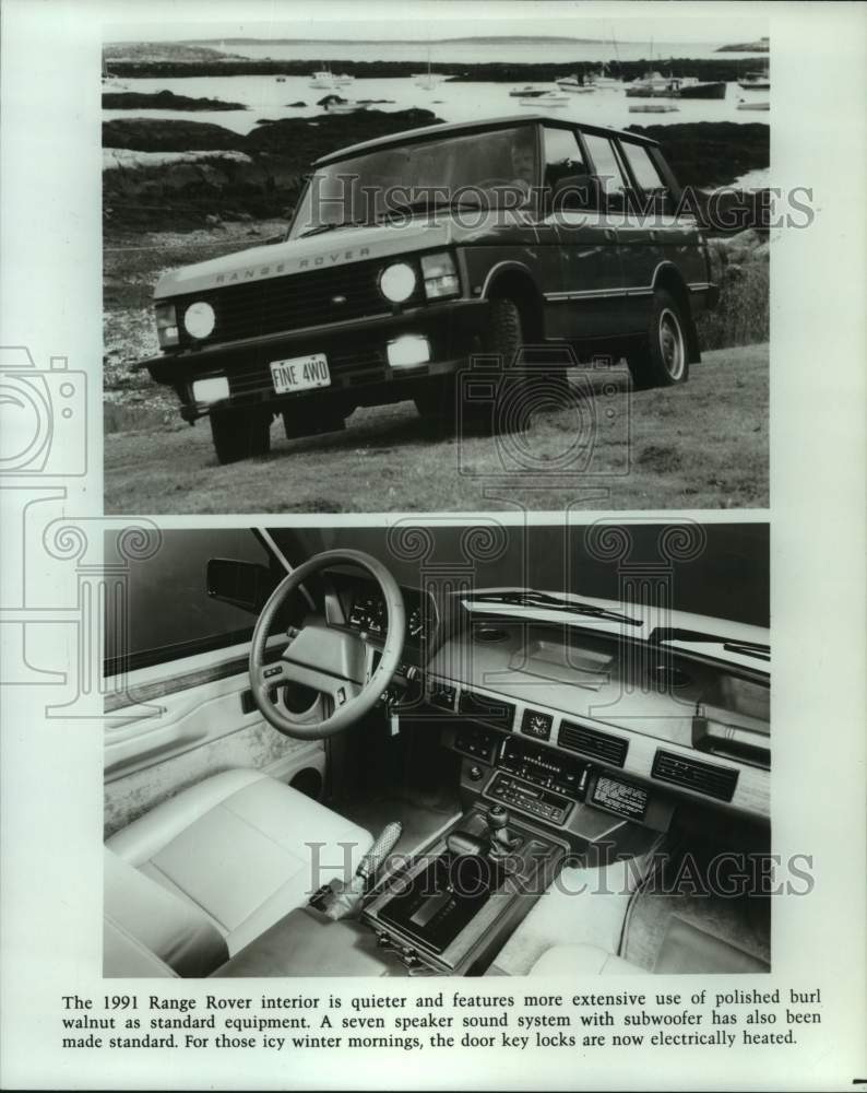 1992 Press Photo Range Rover exterior &amp; interior - mjt18956- Historic Images