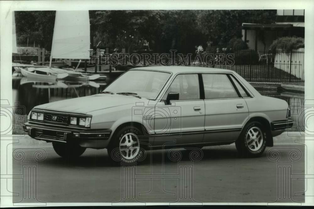 1983 Press Photo 1984 Subaru four door sedan. - mjt19533- Historic Images