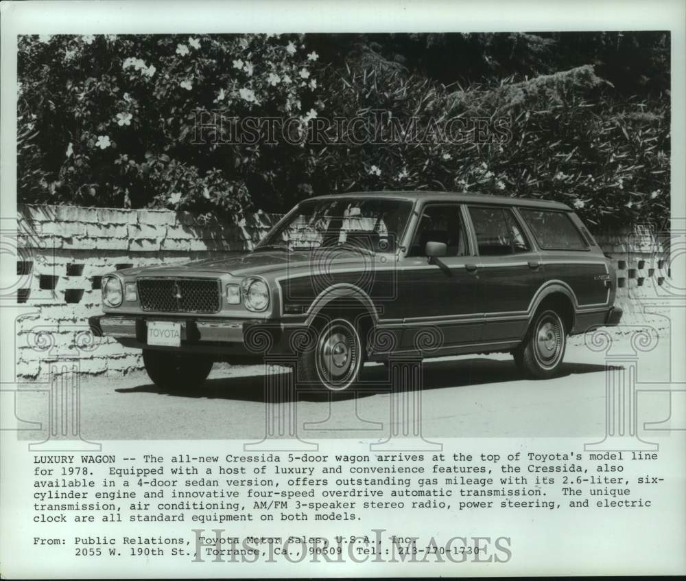 1978 Press Photo The 1978 all-new Cressida 5-door luxury wagon - mjt19719- Historic Images