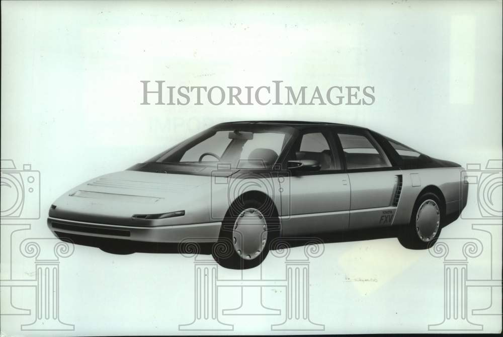 1986 Press Photo Toyota FXV is a conception of performance sedan for the 1990s.- Historic Images