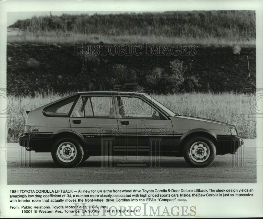 1984 Press Photo Toyota Corolla Liftback - mjt19962- Historic Images