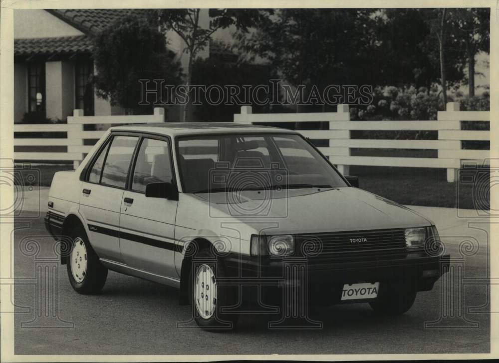 1984 Press Photo Toyota Corolla four-door sedan - mjt19965- Historic Images