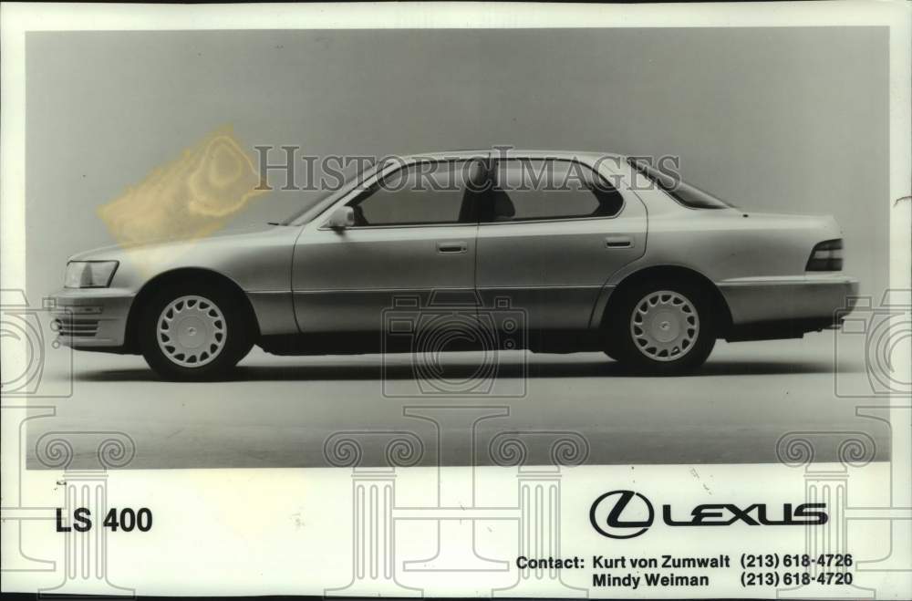 1989 Press Photo Lexus, Toyota&#39;s luxury car division, offers the LS 400 for 1990- Historic Images