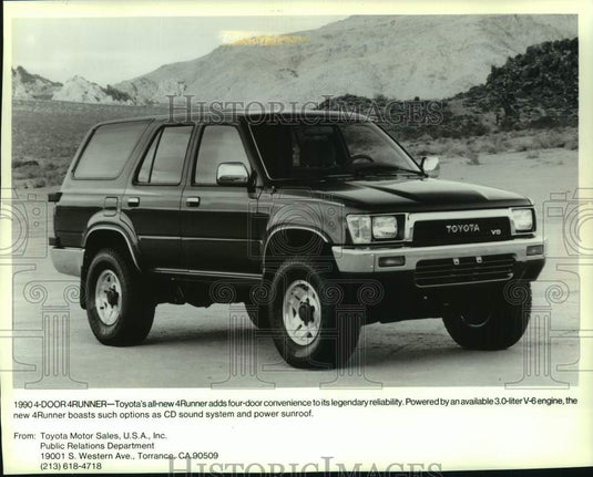 1989 Press Photo Toyota's all new 4Runner has legendary reliability and sunroof.- Historic Images
