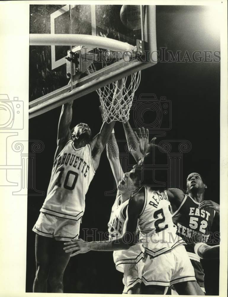 1981 Press Photo Marquette University&#39;s Michael Wilson and others play Tennessee- Historic Images