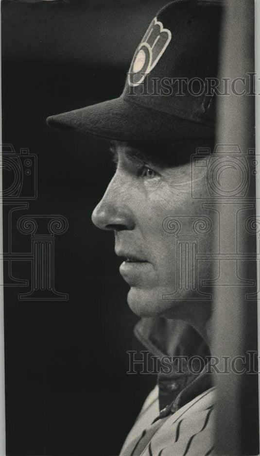 1990 Press Photo Milwaukee Brewers manager Tom Trebelhorn - mjt20183- Historic Images