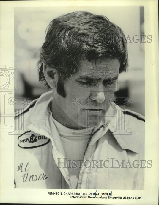 1983 Press Photo Portrait of race car driver Al Unser. - mjt20254- Historic Images