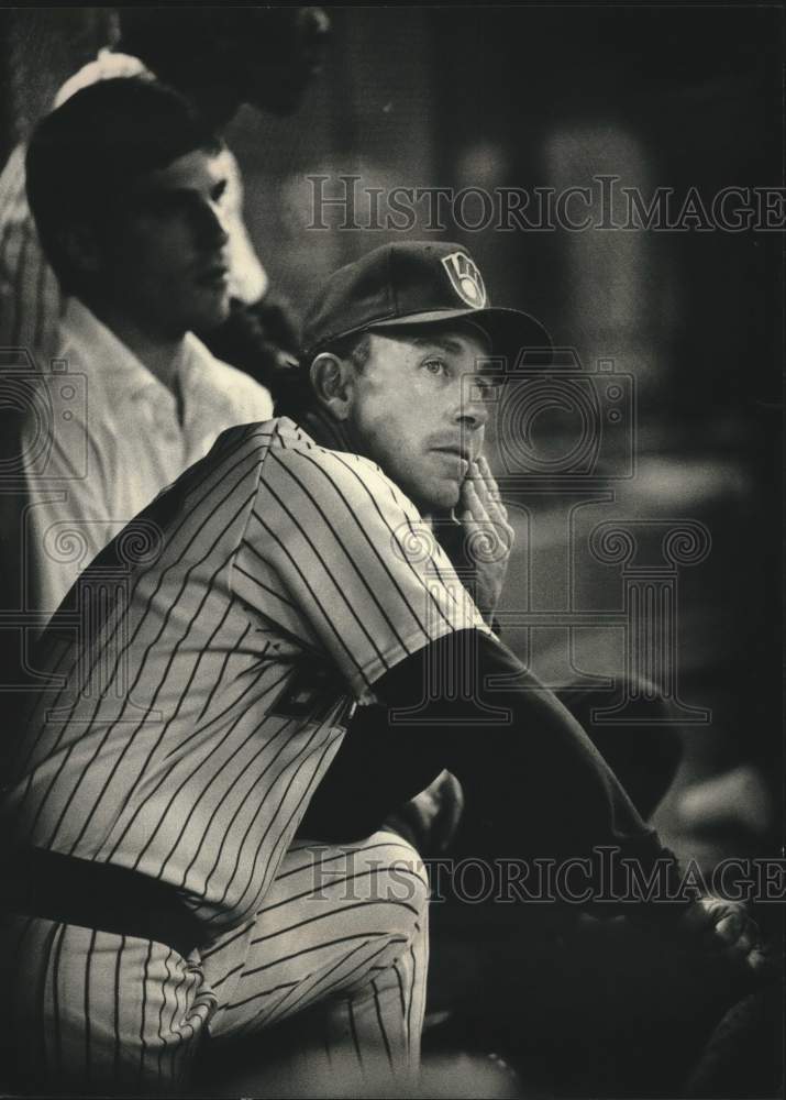 1989 Press Photo Brewers manager Tom Trebelhorn and others - mjt20280- Historic Images