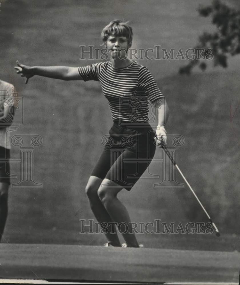 1966 Press Photo Golfer Carol Jean Sorensen wins tournament at North Hills, Wisc- Historic Images