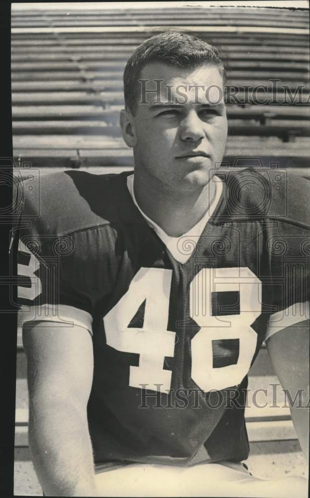 1966 Press Photo Rick Reichardt loves football and baseball. - mjt20398- Historic Images