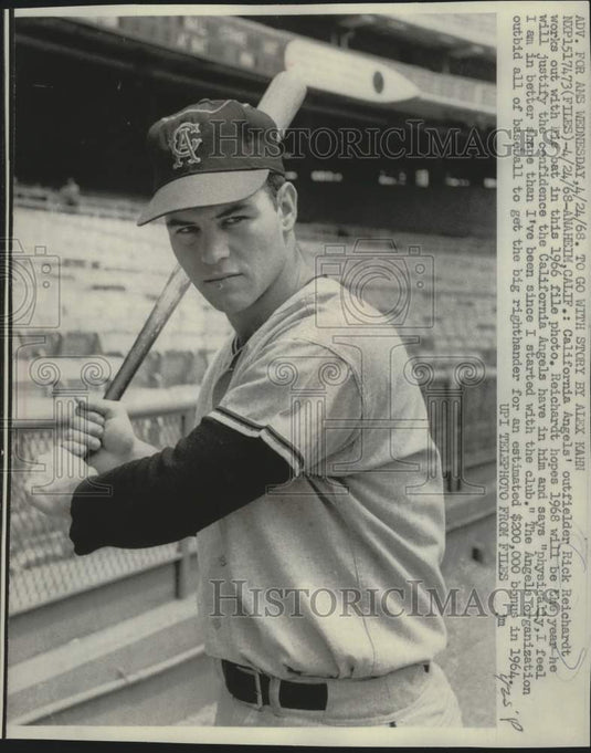 1966 Press Photo Rick Reichardt as a California Angel. - mjt20403- Historic Images