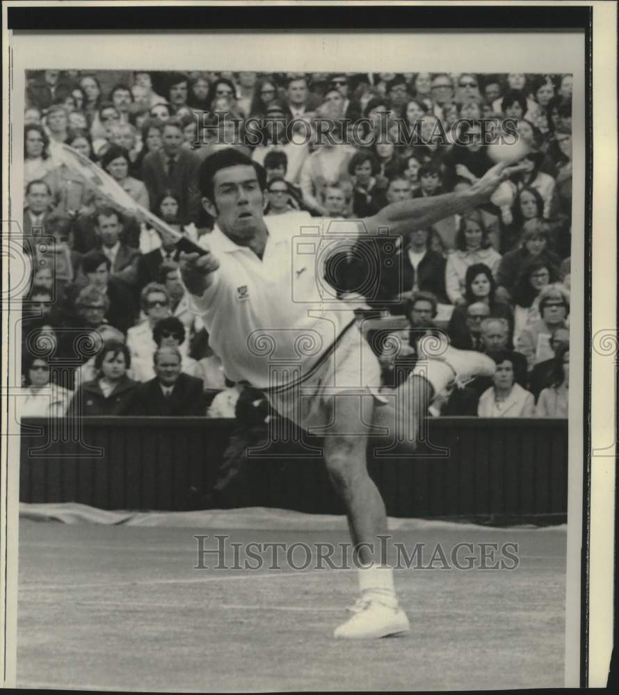 1971 Press Photo Australian tennis player Ken Rosewall at the Wimbledon- Historic Images