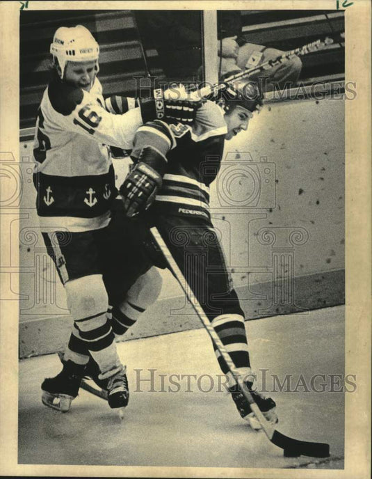 1984 Press Photo Milwaukee Admirals & Fort Wayne Hockey Game at the Arena- Historic Images